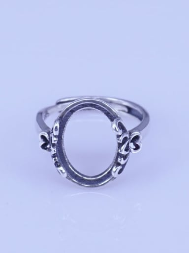 925 Sterling Silver Oval Ring Setting Stone size: 11*15mm