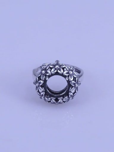 925 Sterling Silver Round Ring Setting Stone size: 10*10mm