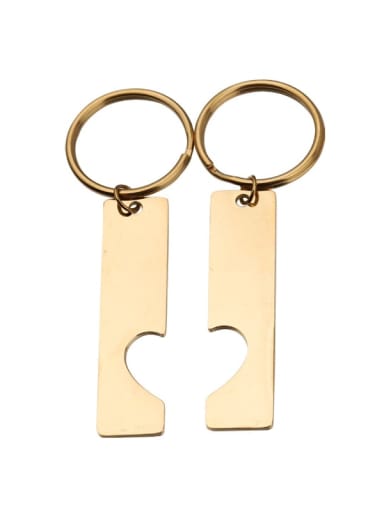 golden Heart Stainless steel Minimalist Key Chain