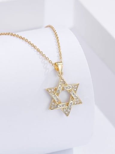 gold 925 Sterling Silver Star Necklace