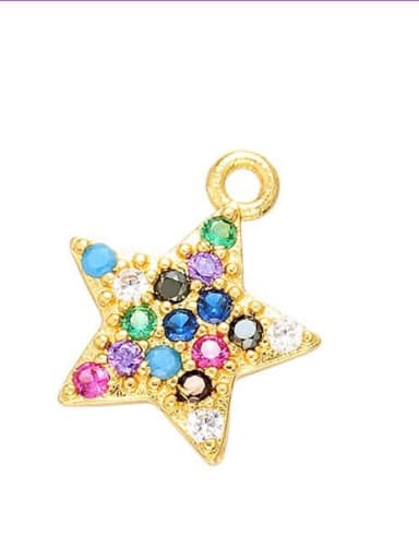 VD433 Bronze Fancy Fancy Diamond Small Star Wing Pendant