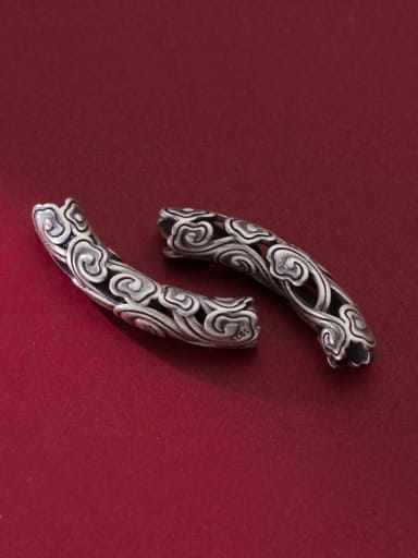925 Sterling Silver Geometric Bent pipe