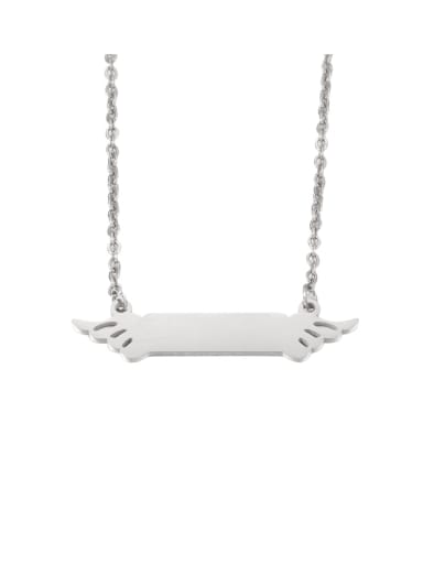 Stainless steel Wing Minimalist Necklace