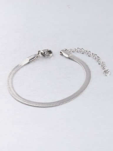 Steel 4x16 5cm Stainless steel Flat snake bone chain Bracelet