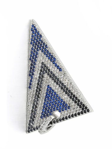 Platinum Copper Micro Set Zircon Fancy Color Diamond Jewelry Accessories