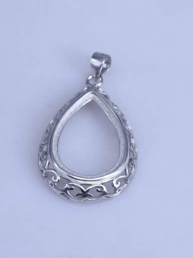 925 Sterling Silver Water Drop Pendant Setting Stone size: 14*20mm