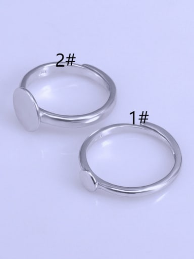 custom 925 Sterling Silver Round Ring Setting Stone diameter: 5 , 10mm