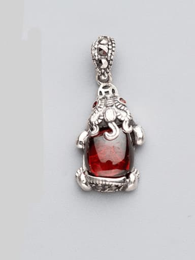 925 sterling silver ruby Charm