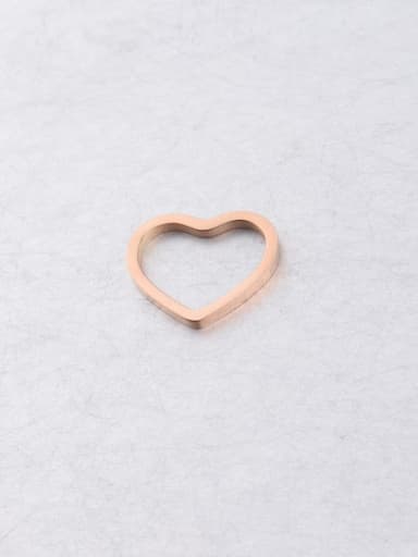 Rose Gold Stainless steel Heart Minimalist Pendant