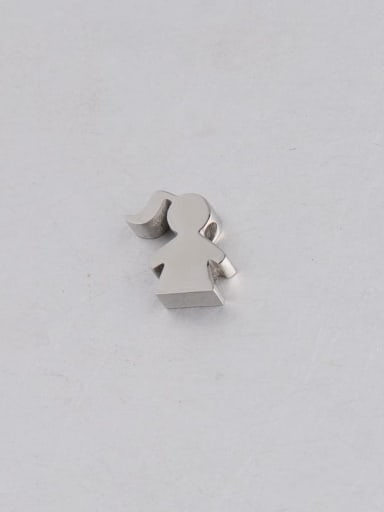Stainless steel little girl small beads