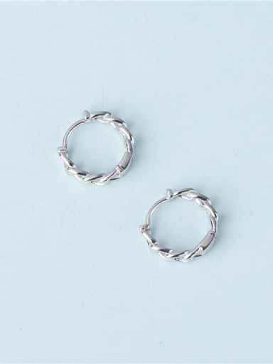925 Sterling Silver Irregular Minimalist Earring