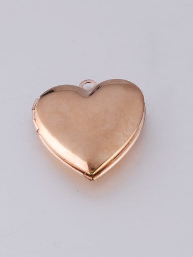 Stainless Steel Heart Shaped Photo Box Couple Pendant