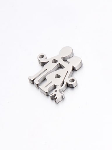 Stainless steel family members series warm boys and girls Connectors