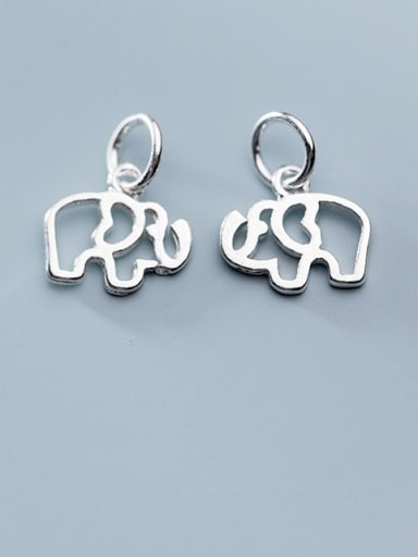 925 Sterling Silver Elephant Charm Height : 10 mm , Width: 9 mm