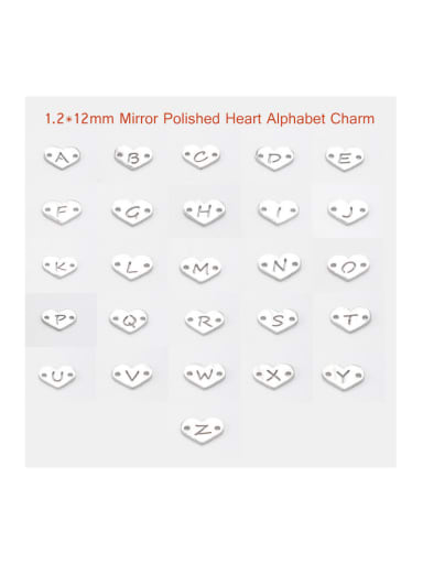 Stainless steel Heart Minimalist Findings & Components