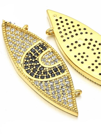 golden Brass Eye Microset Pendant