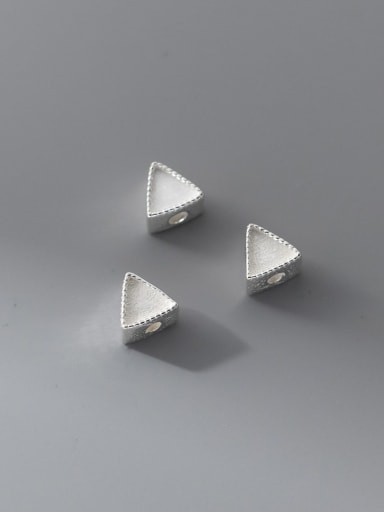 Triangle 925 Sterling Silver Minimalist Geometric DIY Pendant