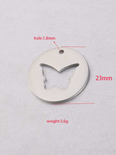 Stainless steel Round Butterfly Trend Pendant