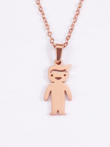 Stainless steel Irregular Minimalist Couples Boy  Girl Pendant  Necklace