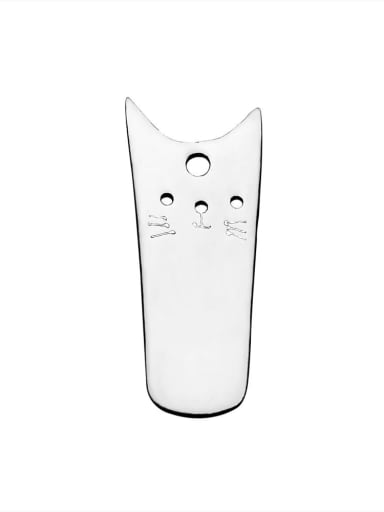 Stainless steel Cat Charm Height : 8 mm , Width: 20 mm