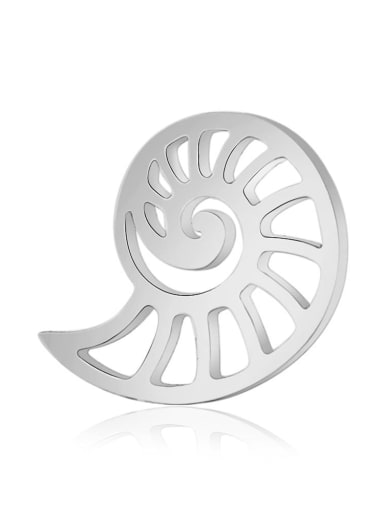 Stainless steel snail Charm Height : 14.4 mm , Width: 11.4 mm