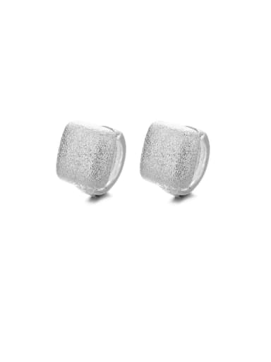 306FRA model approximately 5g 925 Sterling Silver Square Dainty Stud Earring