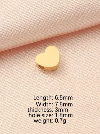Gold (big) Stainless steel Minimalist Heart  DIY Pendant