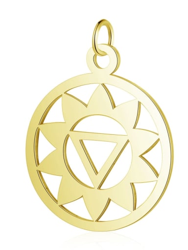Stainless steel Geometric Charm Height : 19 mm , Width: 26 mm