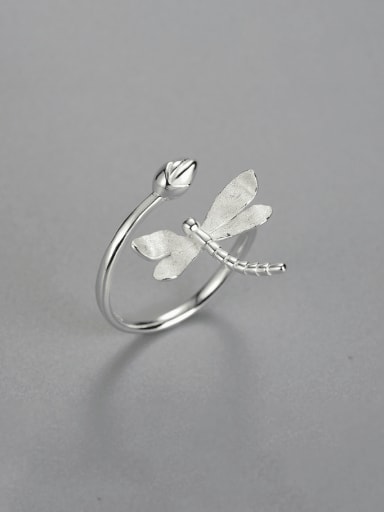 925 Sterling Silver Dragonfly Artisan Band Ring