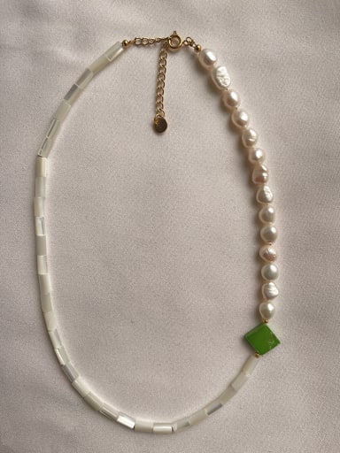 Freshwater Pearl Irregular Bohemia Beaded Necklace