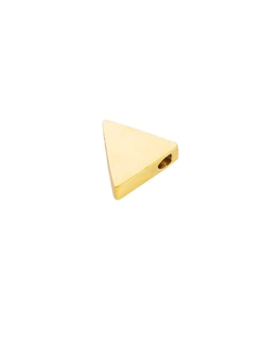 golden Stainless Steel Geometric Jewelry Accessories/Triangular Small Hole Bead Pendant