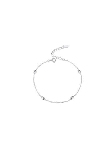 925 Sterling Silver Geometric Dainty Link Bracelet