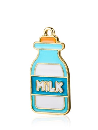 Alloy Milk Charm Height : 26 mm , Width: 13 mm