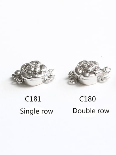 925 Sterling Silver Flower Box Clasp