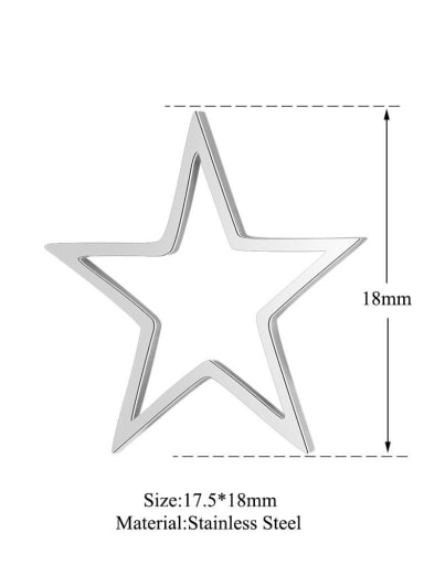 Stainless steel Star Charm