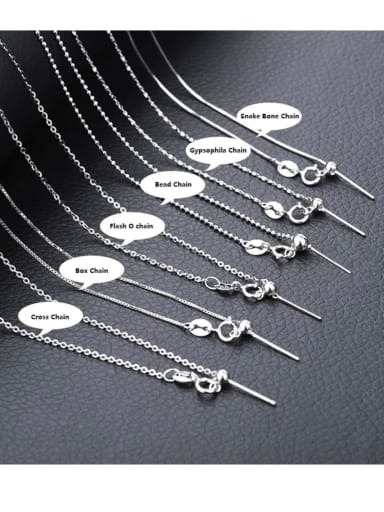 custom 925 Sterling Silver Chain With 10 styles