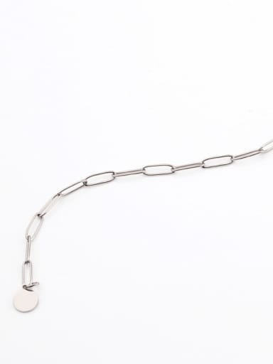 Stainless steel Geometric Checkered Minimalist Bracelet