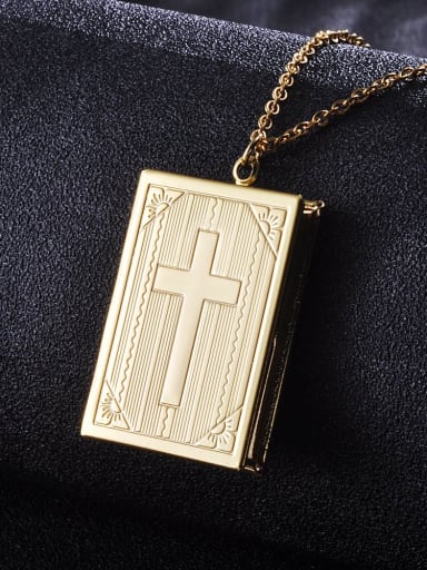 golden Stainless steel Geometric Trend Necklace