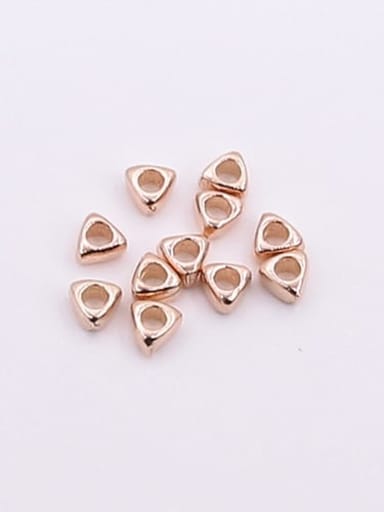 S925 Sterling Silver Handmade Triangle Loose Bead Spacer Beads