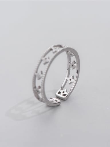 925 Sterling Silver Cubic Zirconia Star Minimalist Stackable Ring