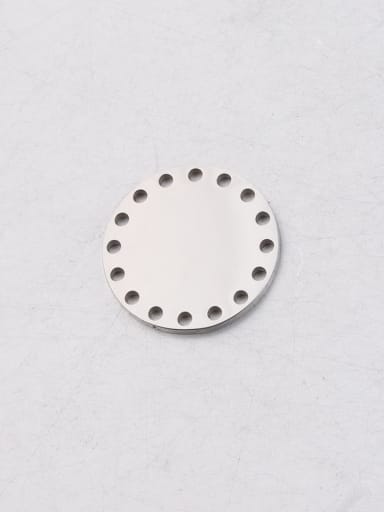 Stainless Steel Porous Disc Pendant
