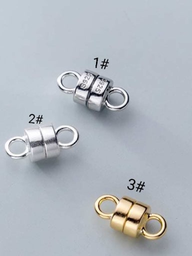 925 Sterling Silver Magnetic Clasps Height : 5.5 mm , Width: 5.5 mm