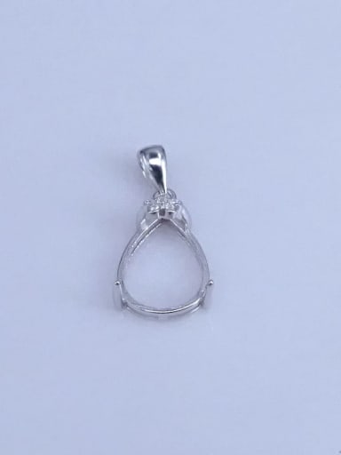custom 925 Sterling Silver Water Drop Pendant Setting Stone size:11*15mm