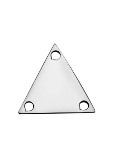 Stainless steel Triangle Charm Height : 12.1 mm , Width: 10.7 mm