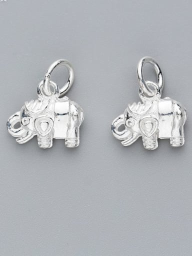 925 Sterling Silver Elephant Charm Height : 12 mm , Width: 11 mm