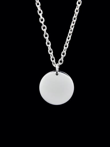 Diameter 15 Mm, Thick 1.50mm Round 925 Sterling Silver Pendant with 6 sizes without chain