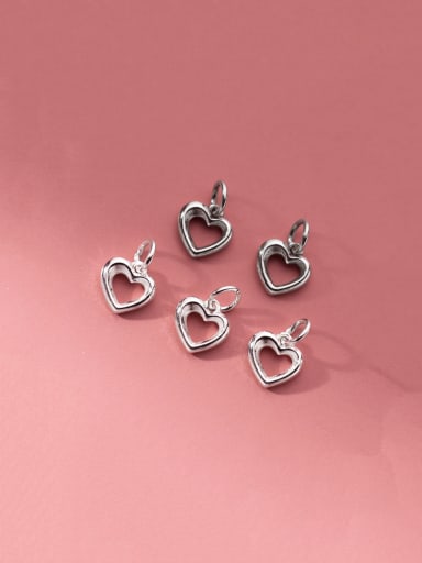 925 Sterling Silver Heart Dainty Charms