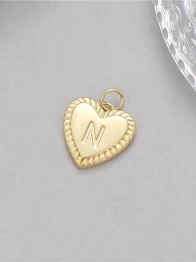 Brass Minimalist Heart DIY Pendant