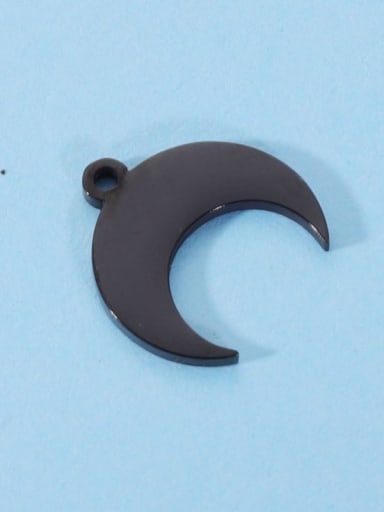 custom Stainless steel single hanging moon pendant