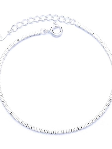 484LM Bracelet approximately 3.7g 925 Sterling Silver Irregular Minimalist Necklace